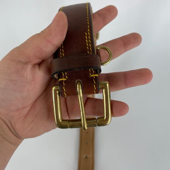 Soft Touch Large Dog brown leather leach 24" with extra long leash - Picture 11 of 16